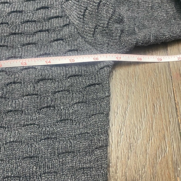 Anthropologie Elodie Knitted  M Women Dark Gray Scoop Neck A-Line Sweater Dress - Picture 3 of 5